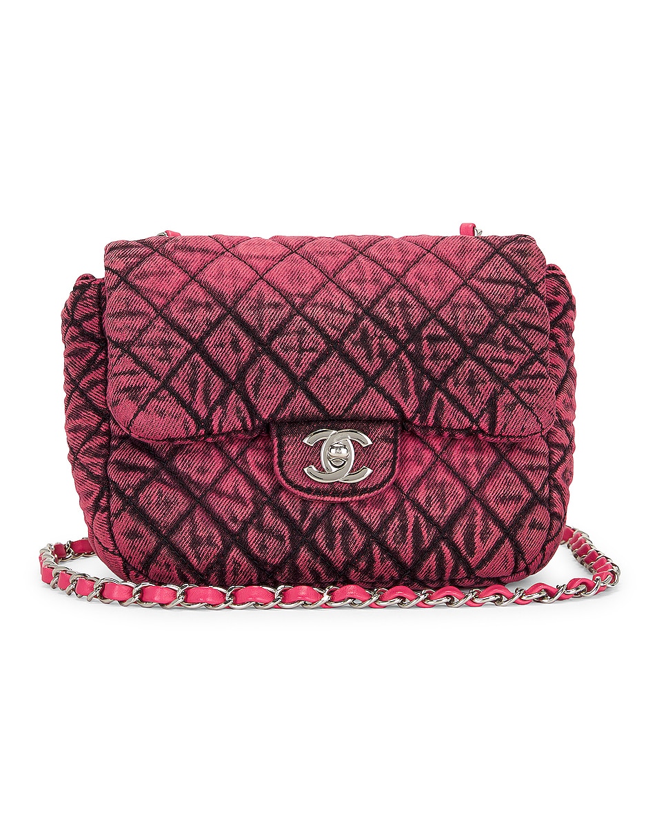 Image 1 of FWRD Renew Chanel Quilted Turnlock Chain Shoulder Bag in Burgundy