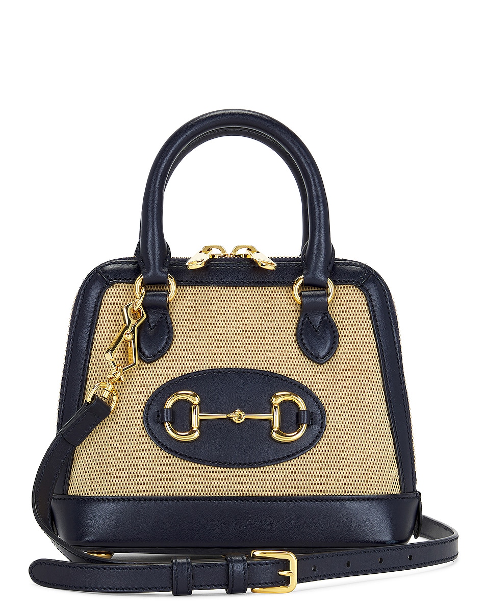 Image 1 of FWRD Renew Gucci Horsebit Handbag in Beige
