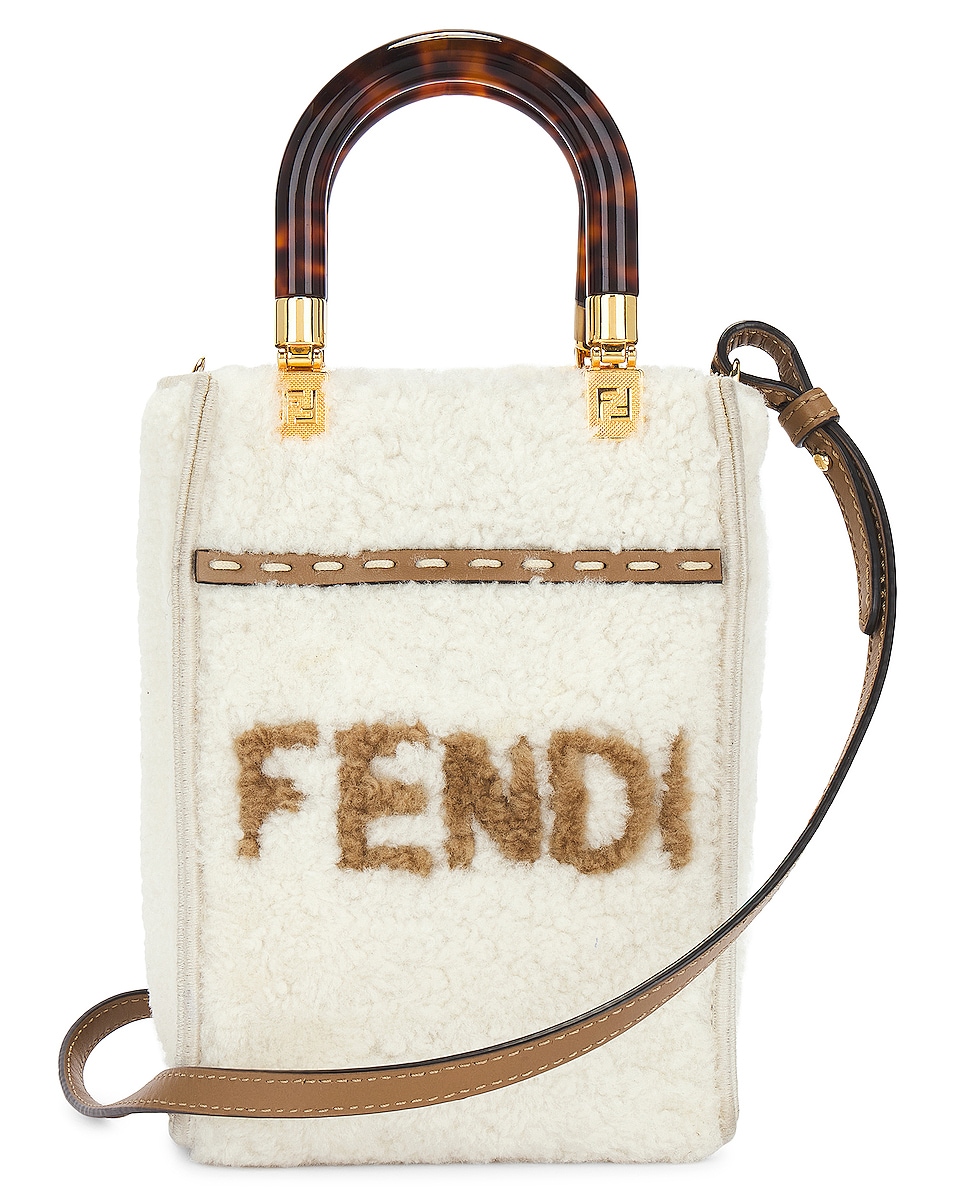 Image 1 of FWRD Renew Fendi Small Sunshine Handbag in Ivory