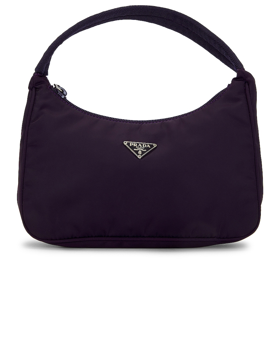 Image 1 of FWRD Renew ESG Luxury Prada Mini Hobo Bag in Purple