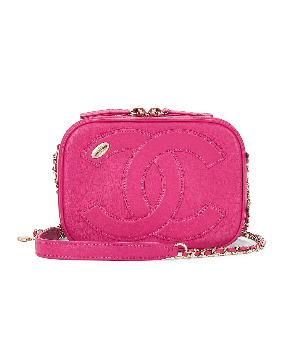 Image 1 of FWRD Renew Chanel Lambskin Chain Shoulder Bag in Pink