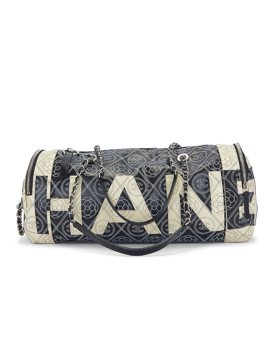 Image 1 of FWRD Renew Chanel Chain Bowling Bag in Navy