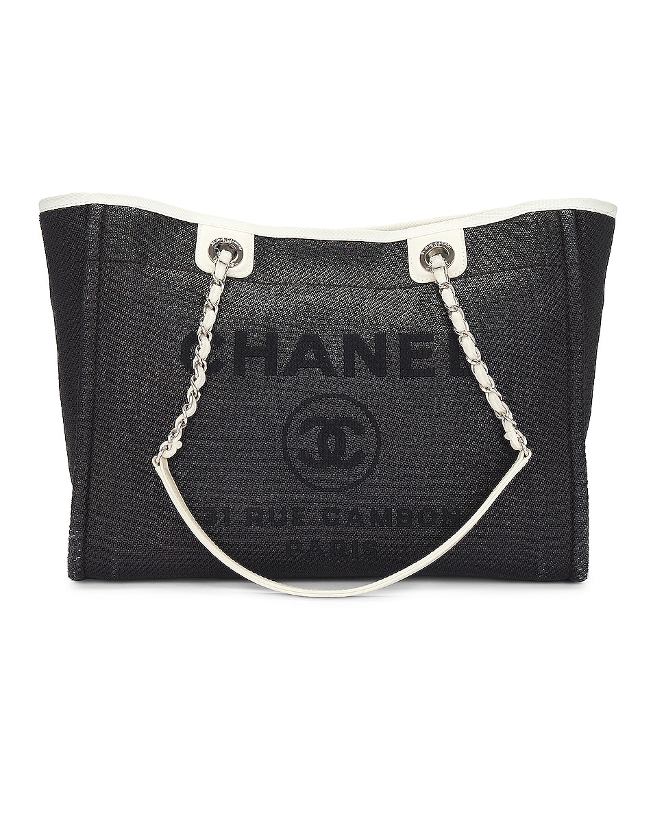 Image 1 of FWRD Renew Chanel Deauville Tote Bag in Black