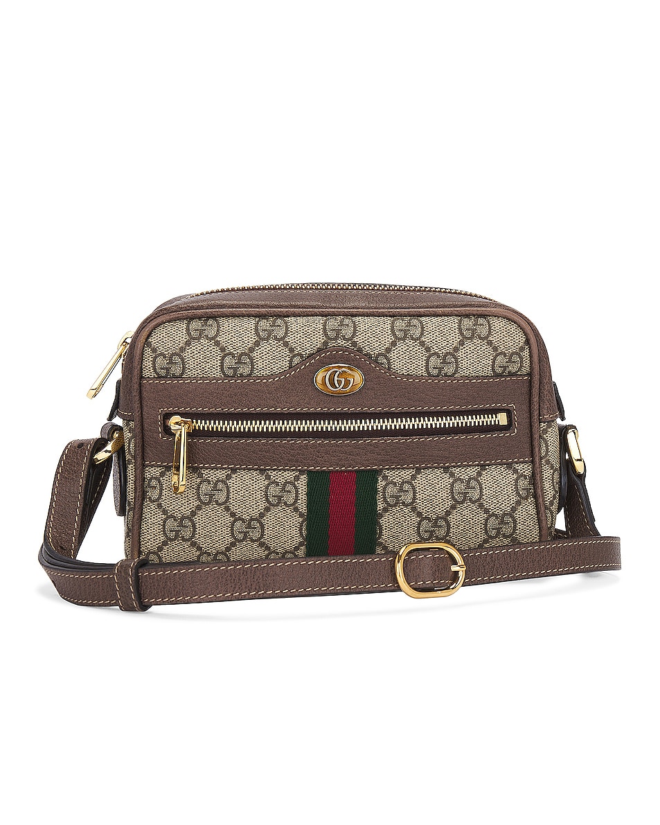 Image 1 of FWRD Renew Gucci Ophidia Shoulder Bag in Taupe