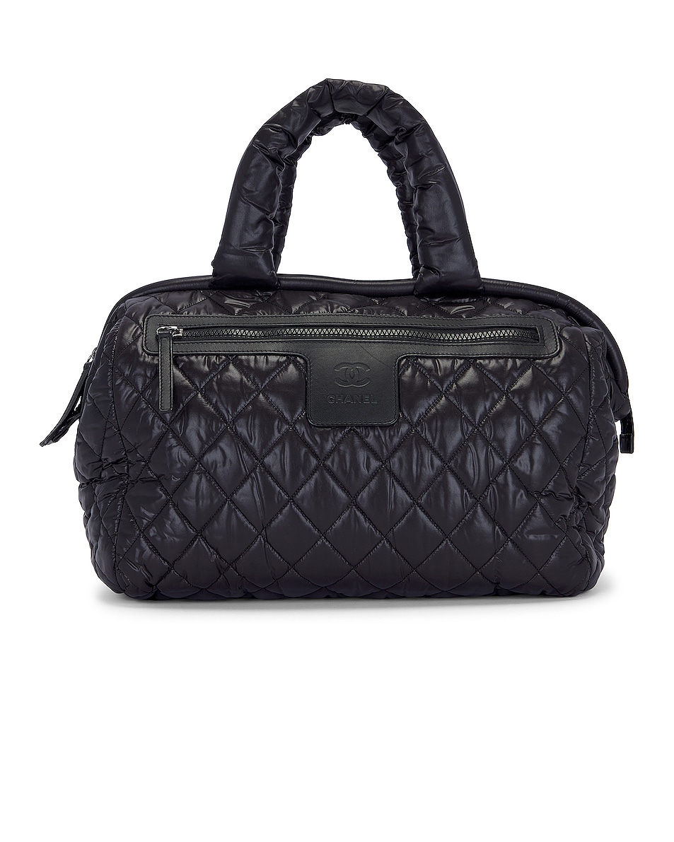 Image 1 of FWRD Renew Chanel Cocoon Bowling Bag in Black