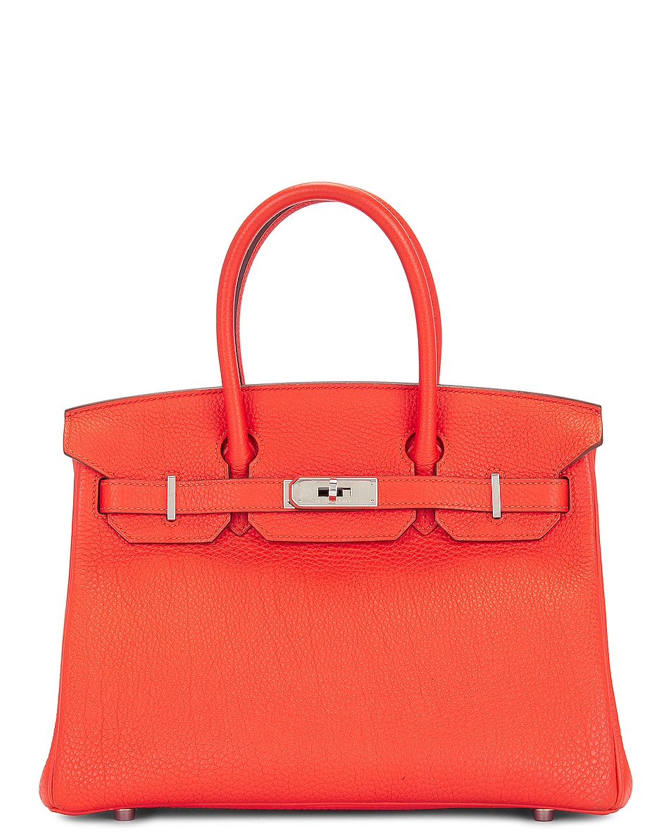 Image 1 of FWRD Renew Hermes Birkin 30 Handbag in Orange