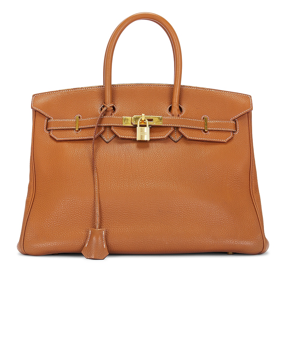 Image 1 of FWRD Renew Hermes Birkin 35 Togo Handbag in Gold