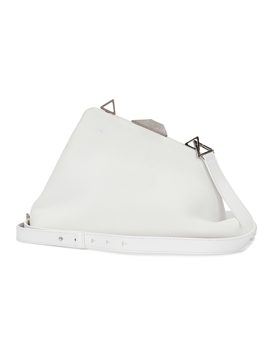 Image 1 of FWRD Renew THE ATTICO Day Off Shoulder Bag in White