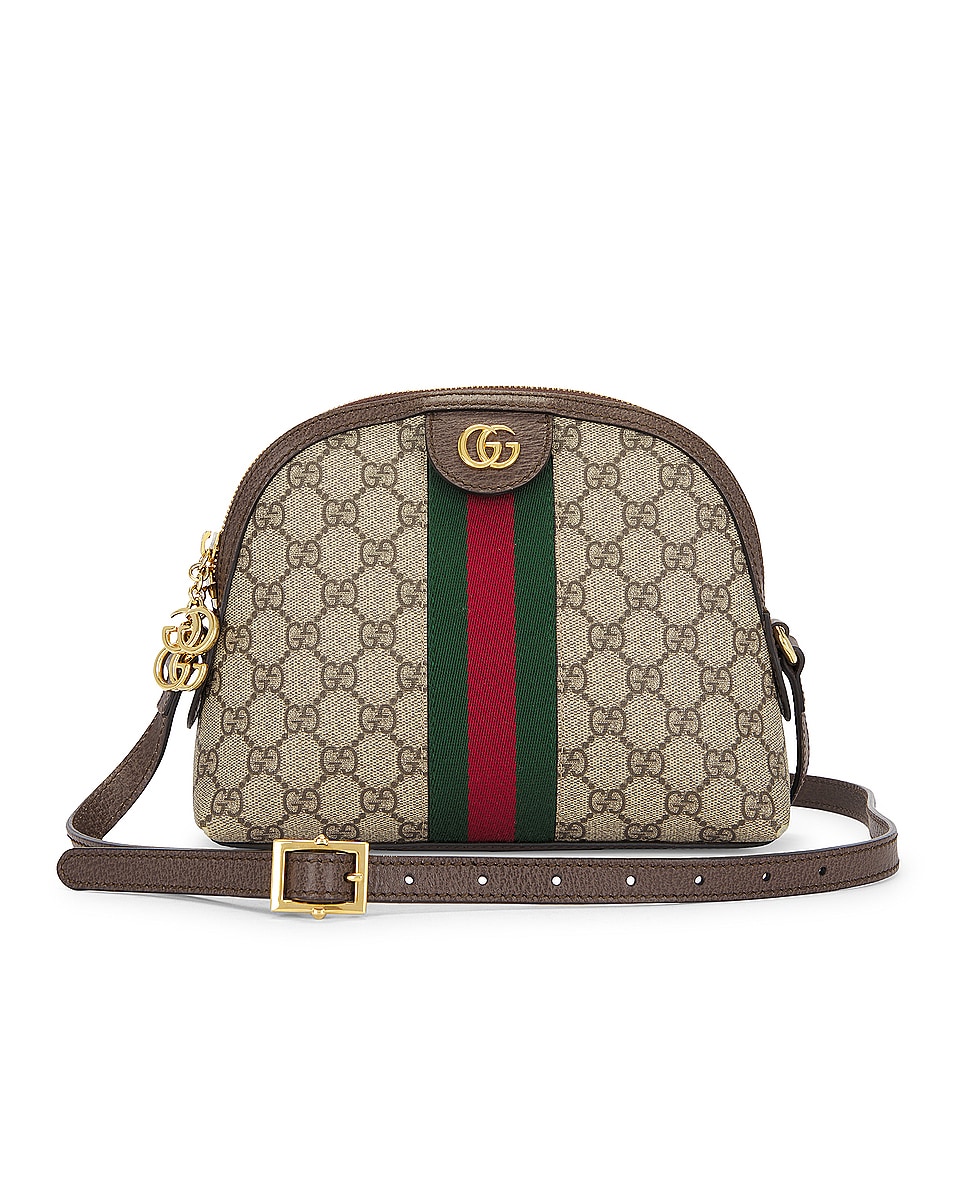 Image 1 of FWRD Renew Gucci Ophidia GG Shoulder Bag in Beige