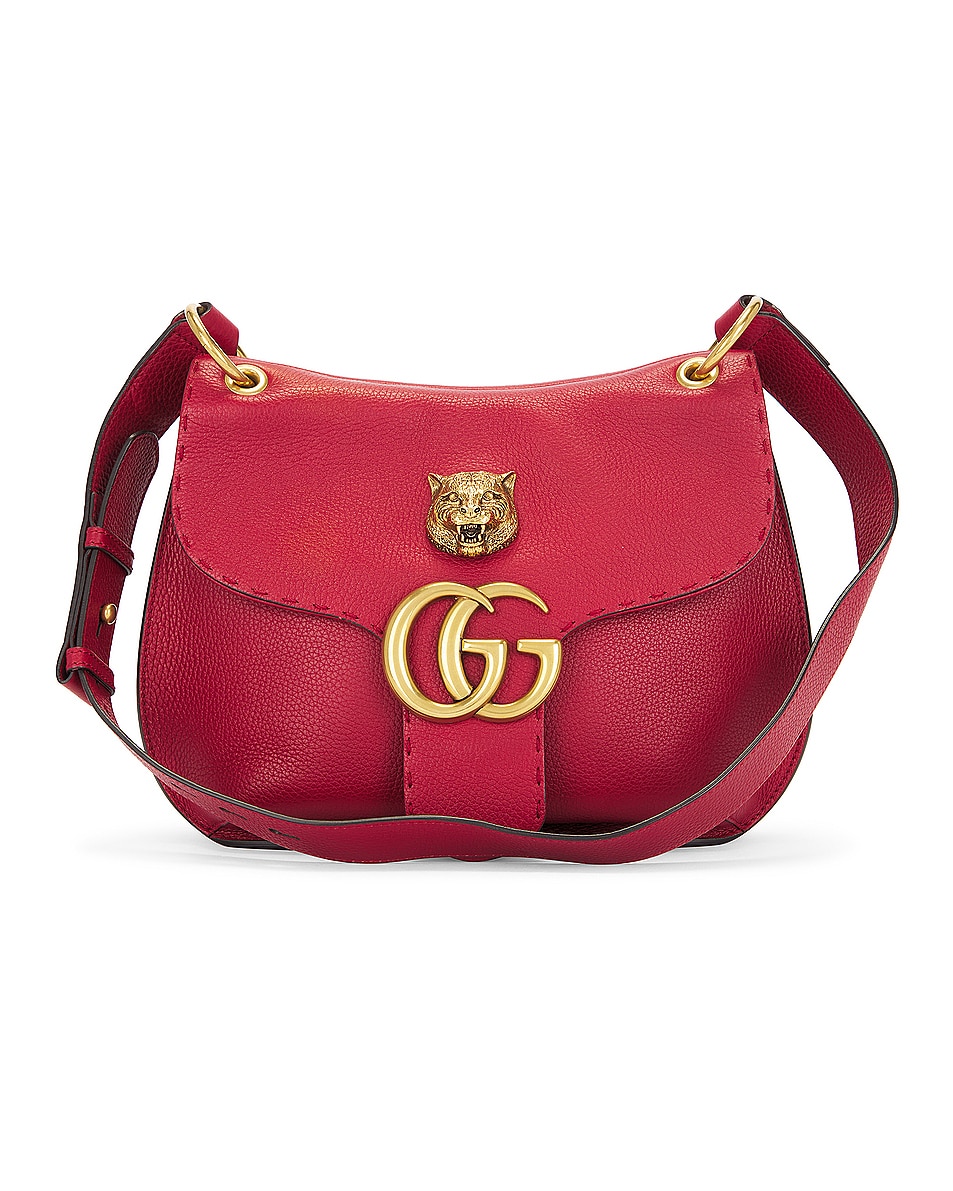 Image 1 of FWRD Renew Gucci GG Marmont Shoulder Bag in Red