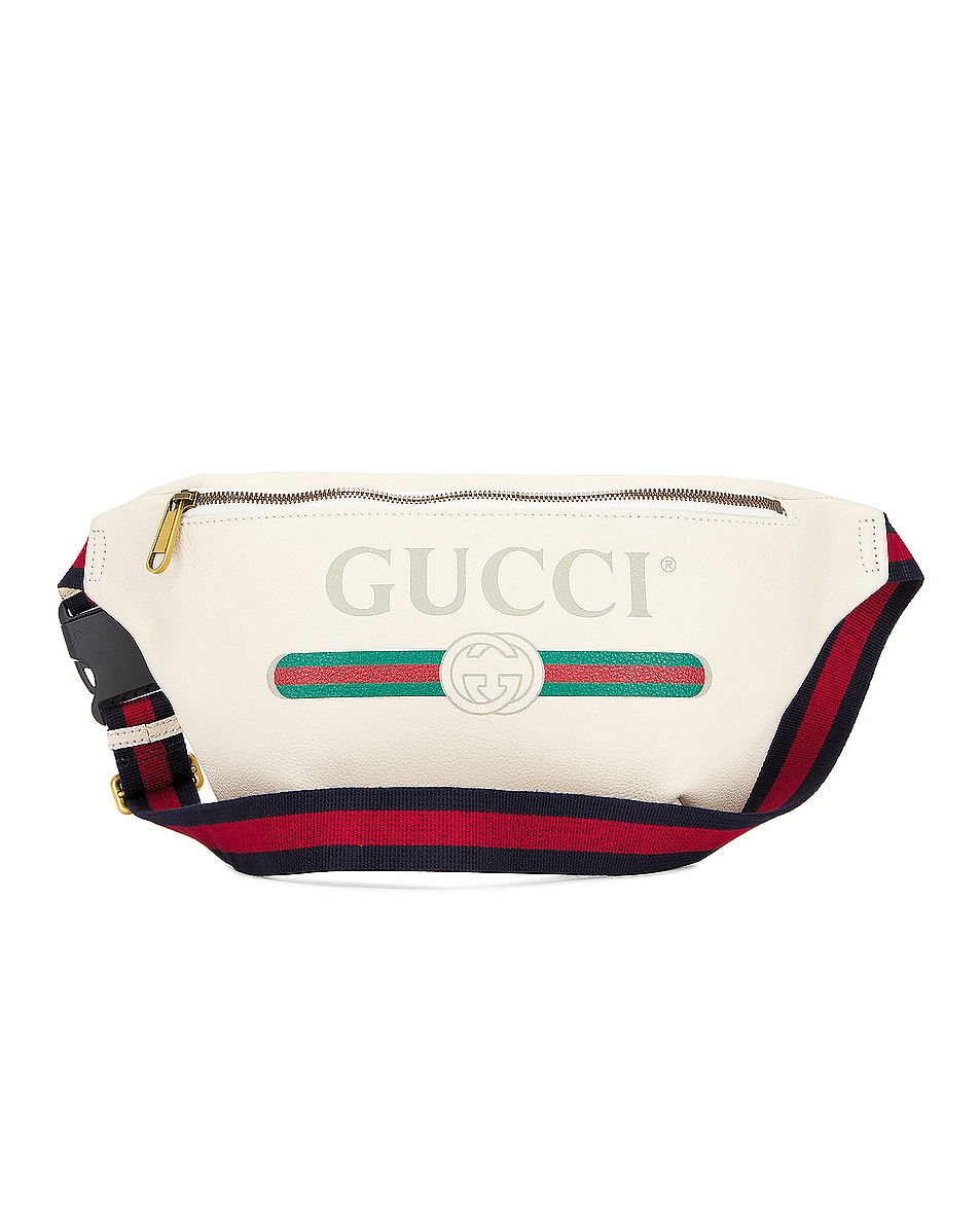 Image 1 of FWRD Renew Gucci Marmont Waist Bag in White