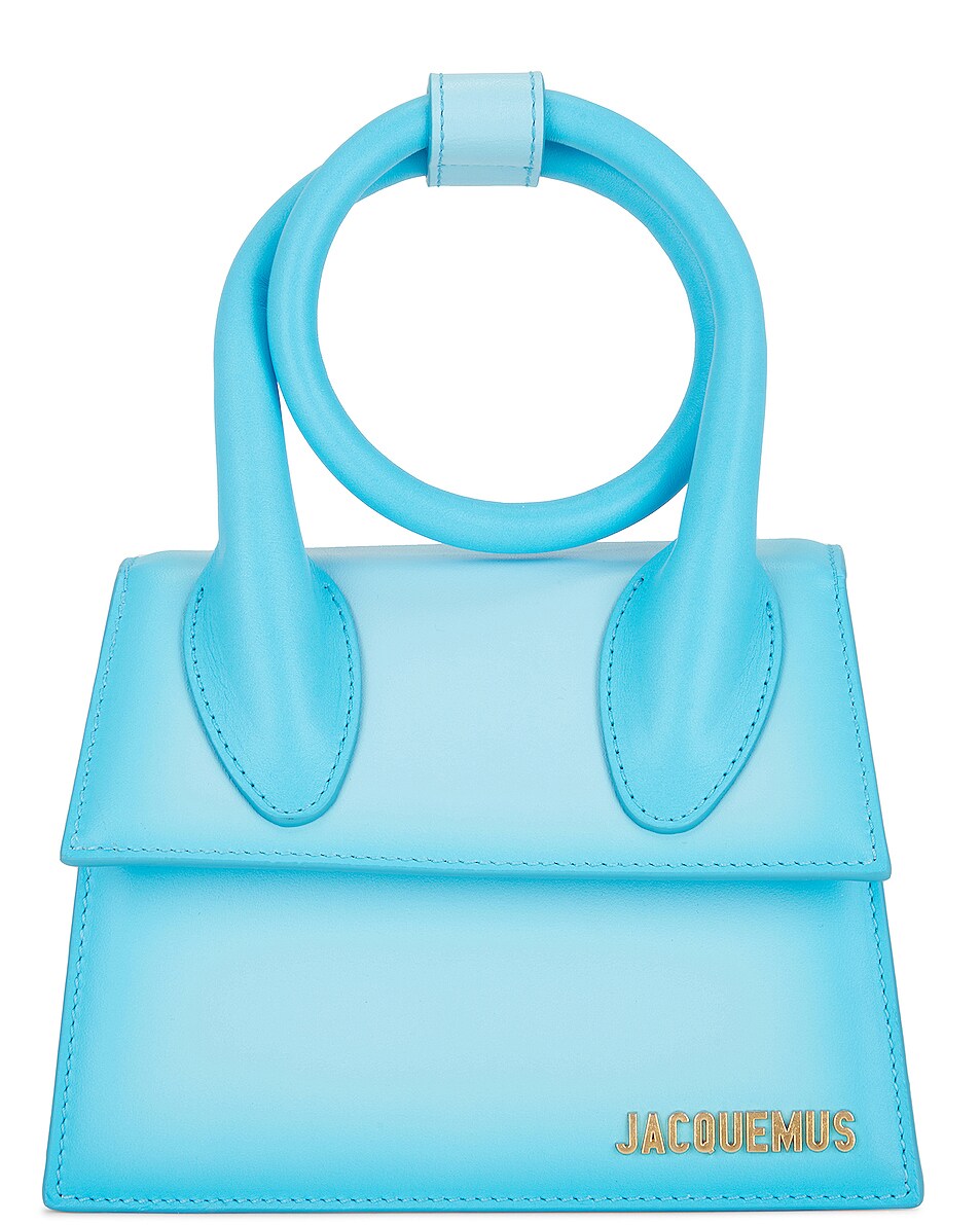 Image 1 of FWRD Renew JACQUEMUS Le Chiquito Noeud Bag in Blue