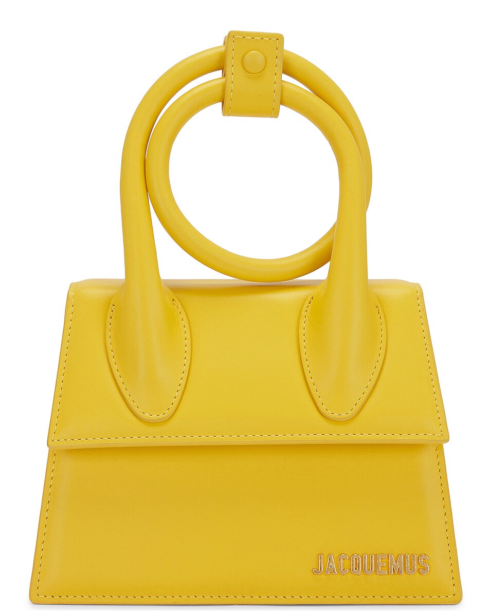Image 1 of FWRD Renew JACQUEMUS Le Chiquito Noeud Bag in Yellow