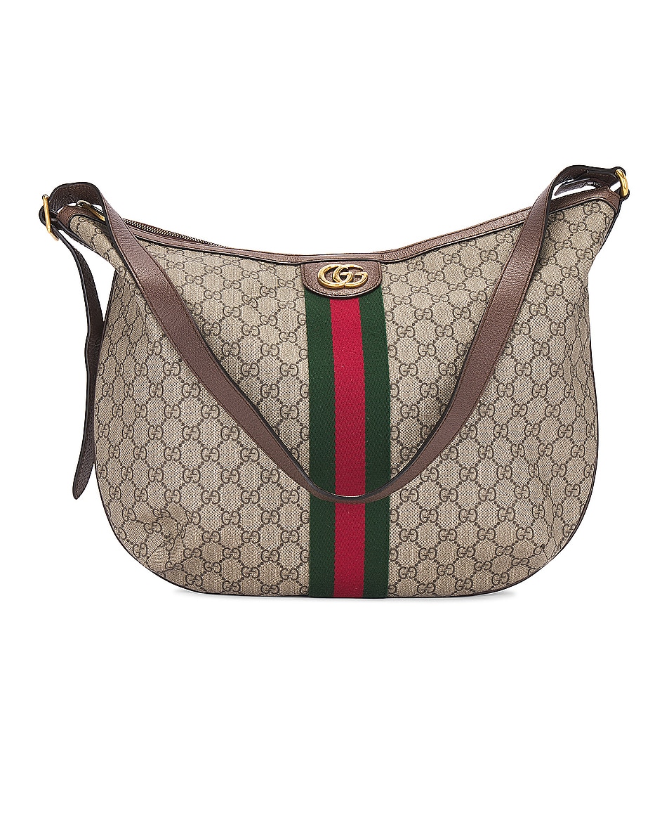 Image 1 of FWRD Renew Gucci GG Ophidia Shoulder Bag in Beige