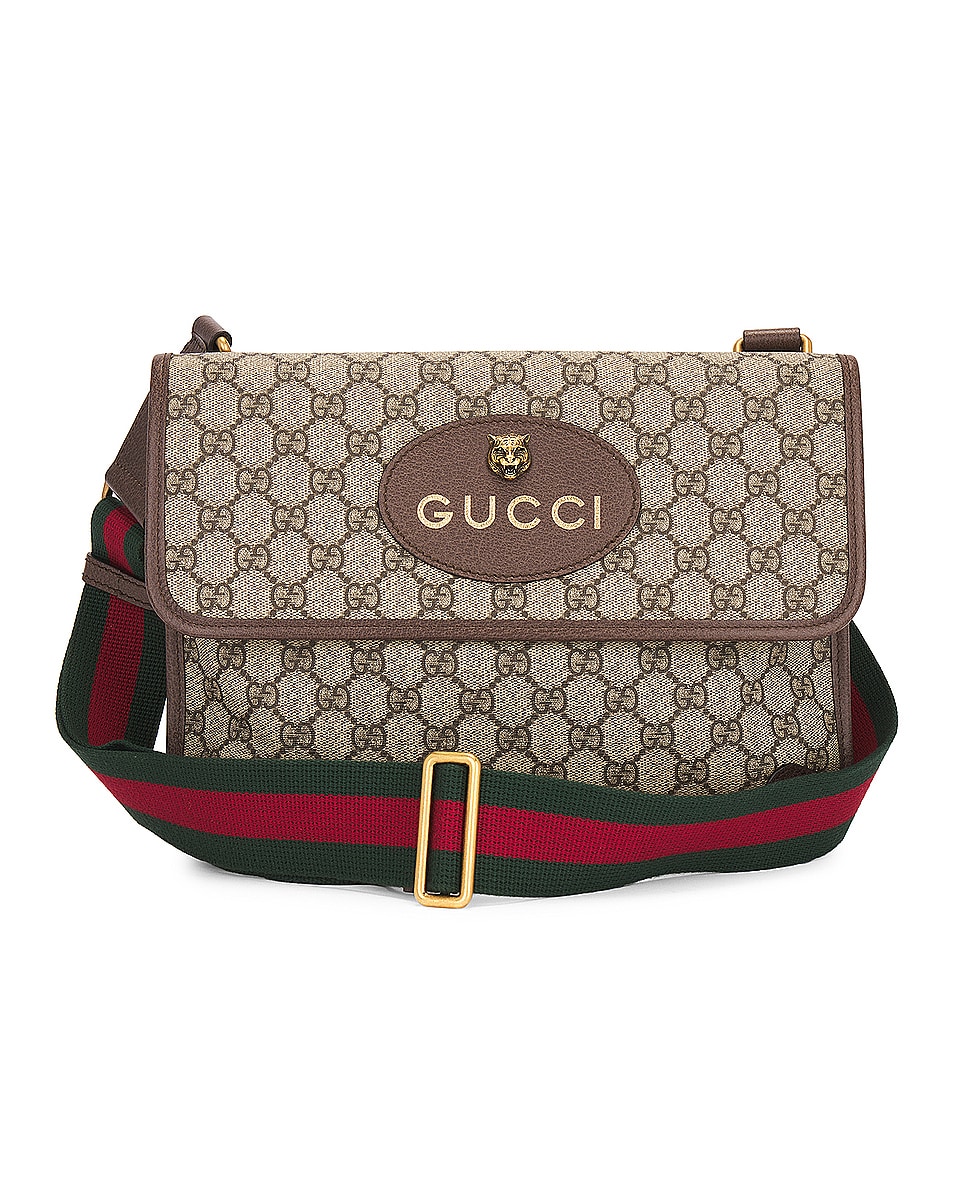Image 1 of FWRD Renew Gucci GG Supreme Shoulder Bag in Beige