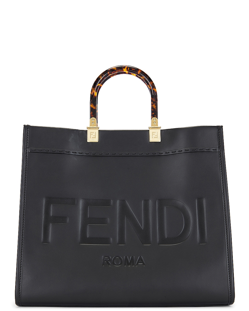 Image 1 of FWRD Renew Fendi Tote Bag in Black