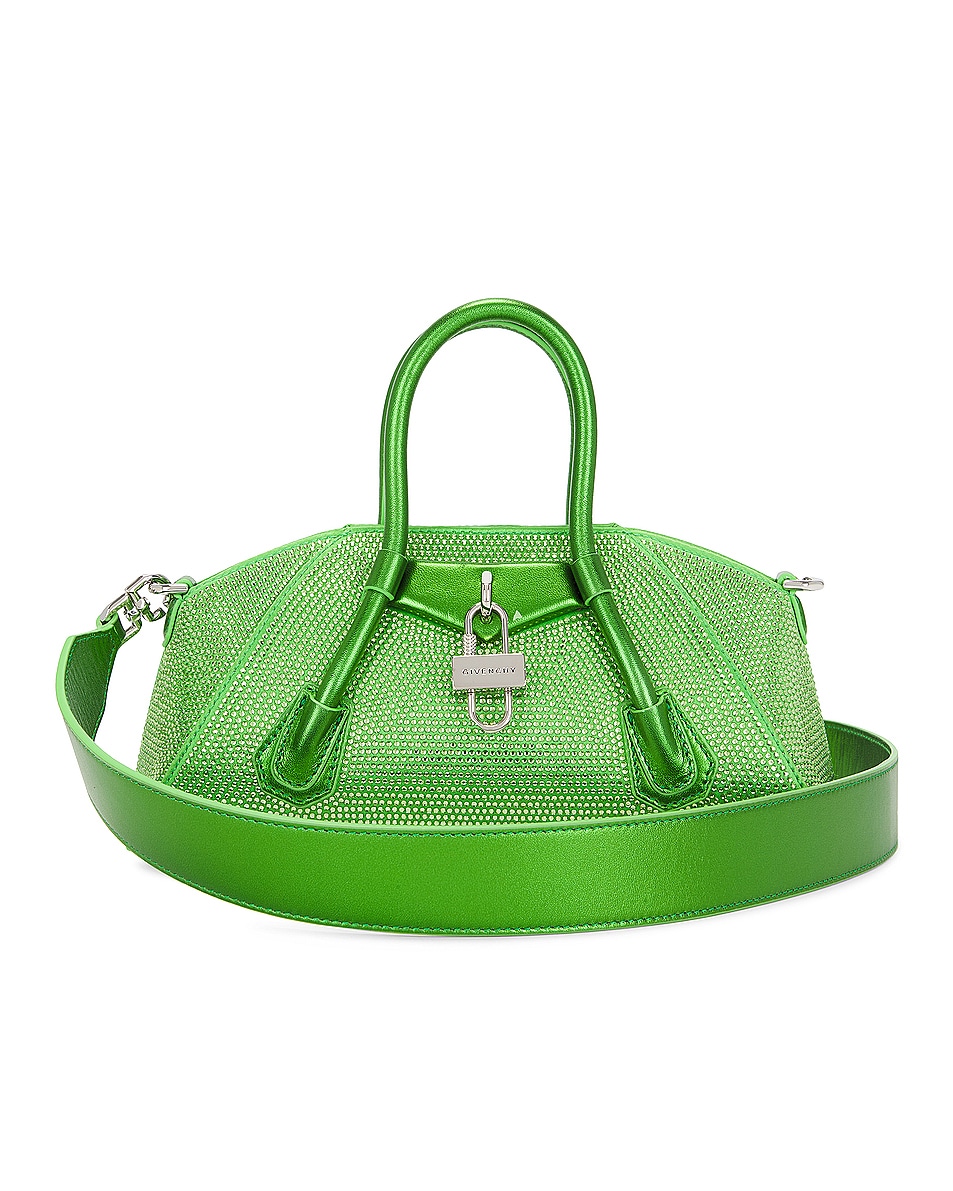 Image 1 of FWRD Renew Givenchy Mini Antigona Stretch Bag in Absynthe Green