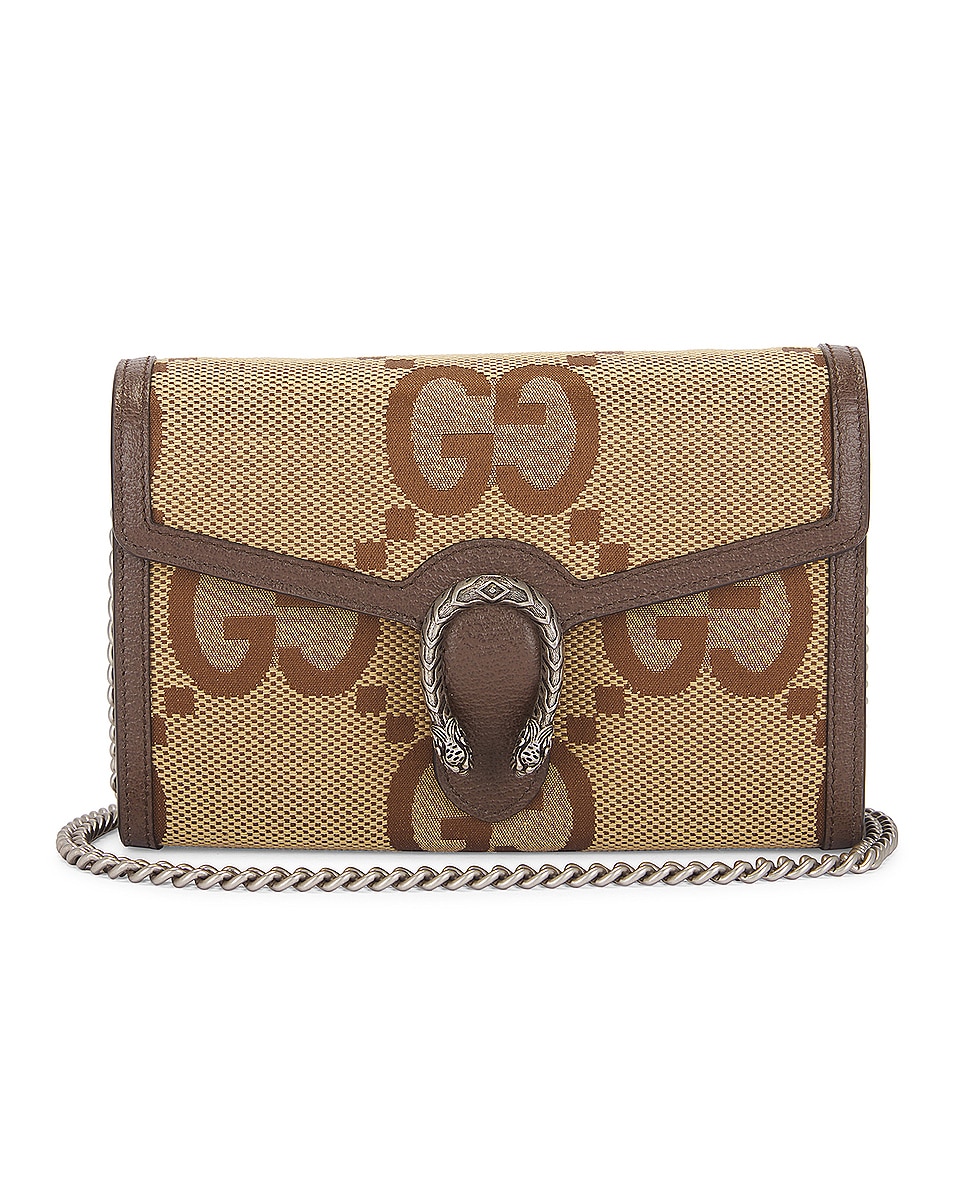 Image 1 of FWRD Renew Gucci Dionysus Chain Shoulder Bag in Beige