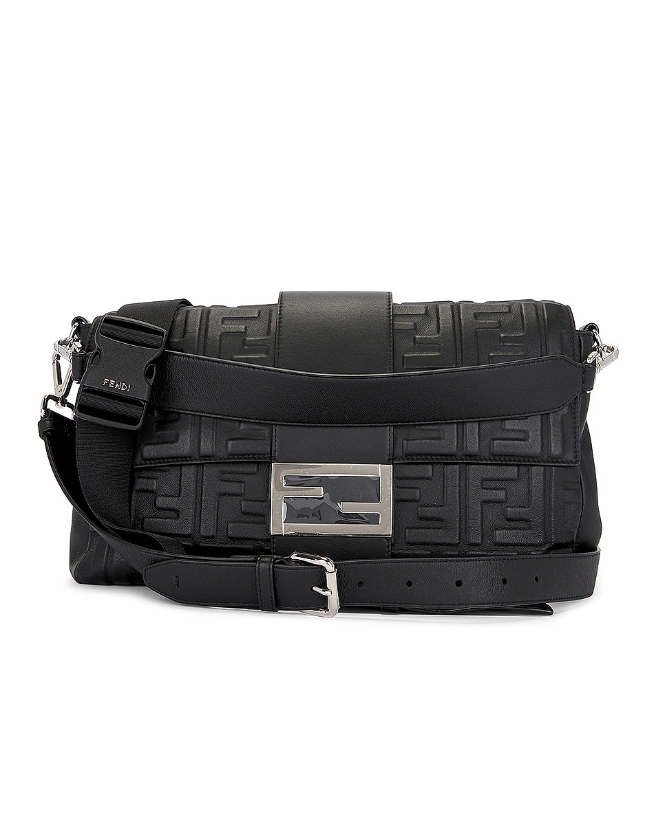 Image 1 of FWRD Renew Fendi Baguette Shoulder Bag in Black
