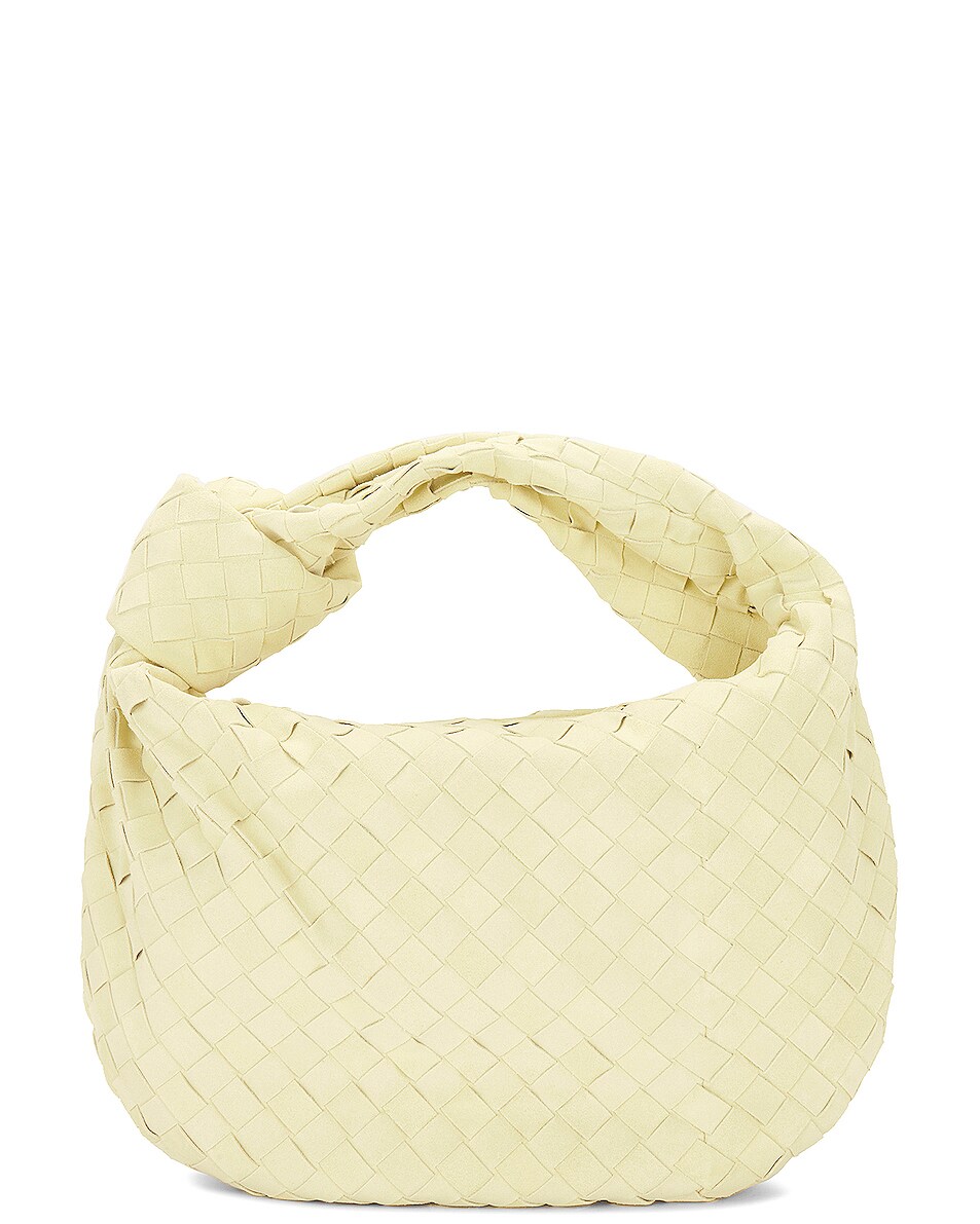 Image 1 of FWRD Renew Bottega Veneta Teen Jodie Bag in Lemon Washed & Gold