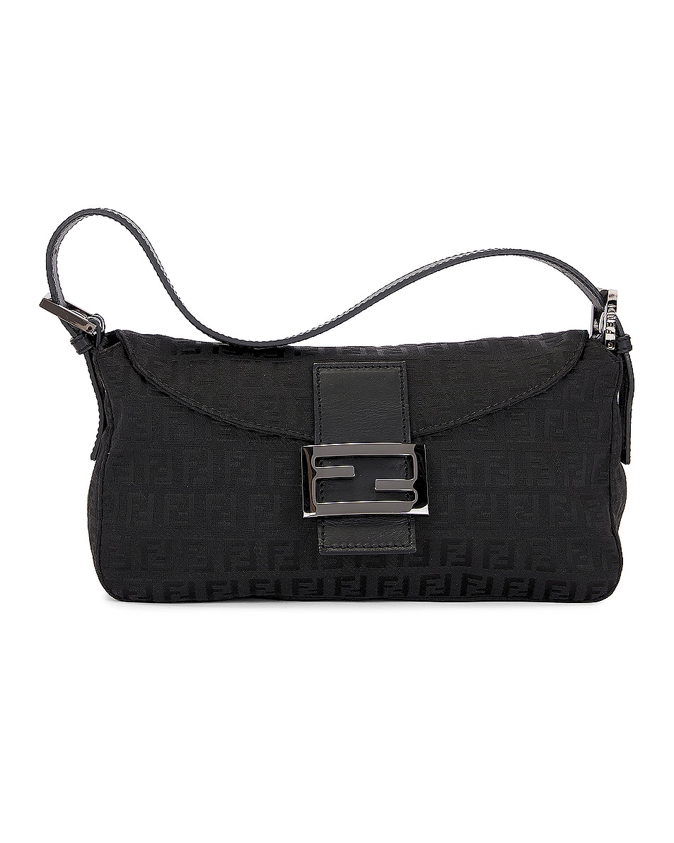 Image 1 of FWRD Renew Fendi Baguette Shoulder Bag in Black