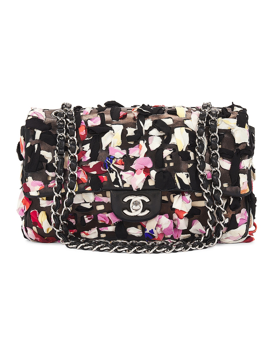 Image 1 of FWRD Renew Chanel Scarf Chain Flap Shoulder Bag in Multi