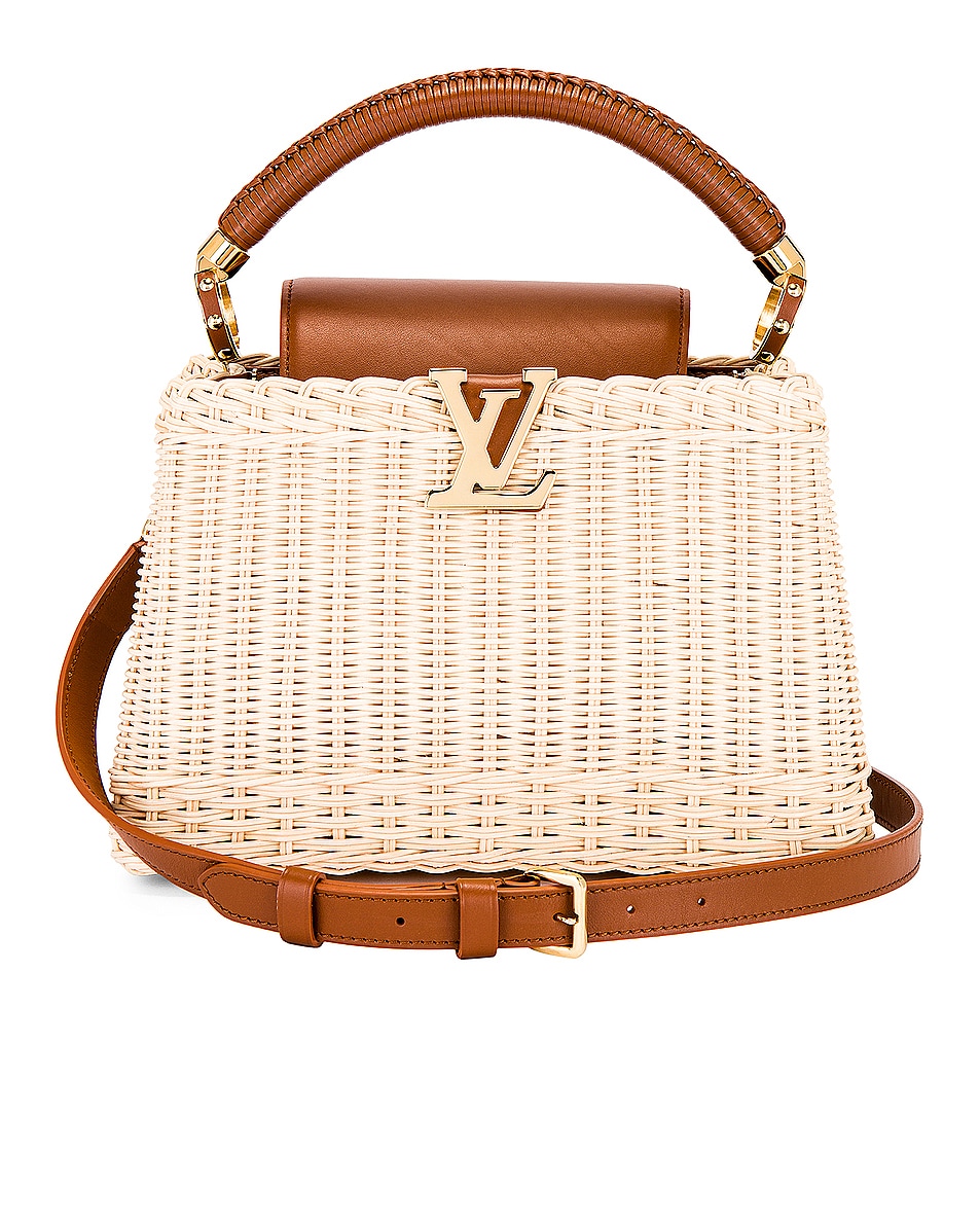Image 1 of FWRD Renew Louis Vuitton Capucines BB Handbag in Brown