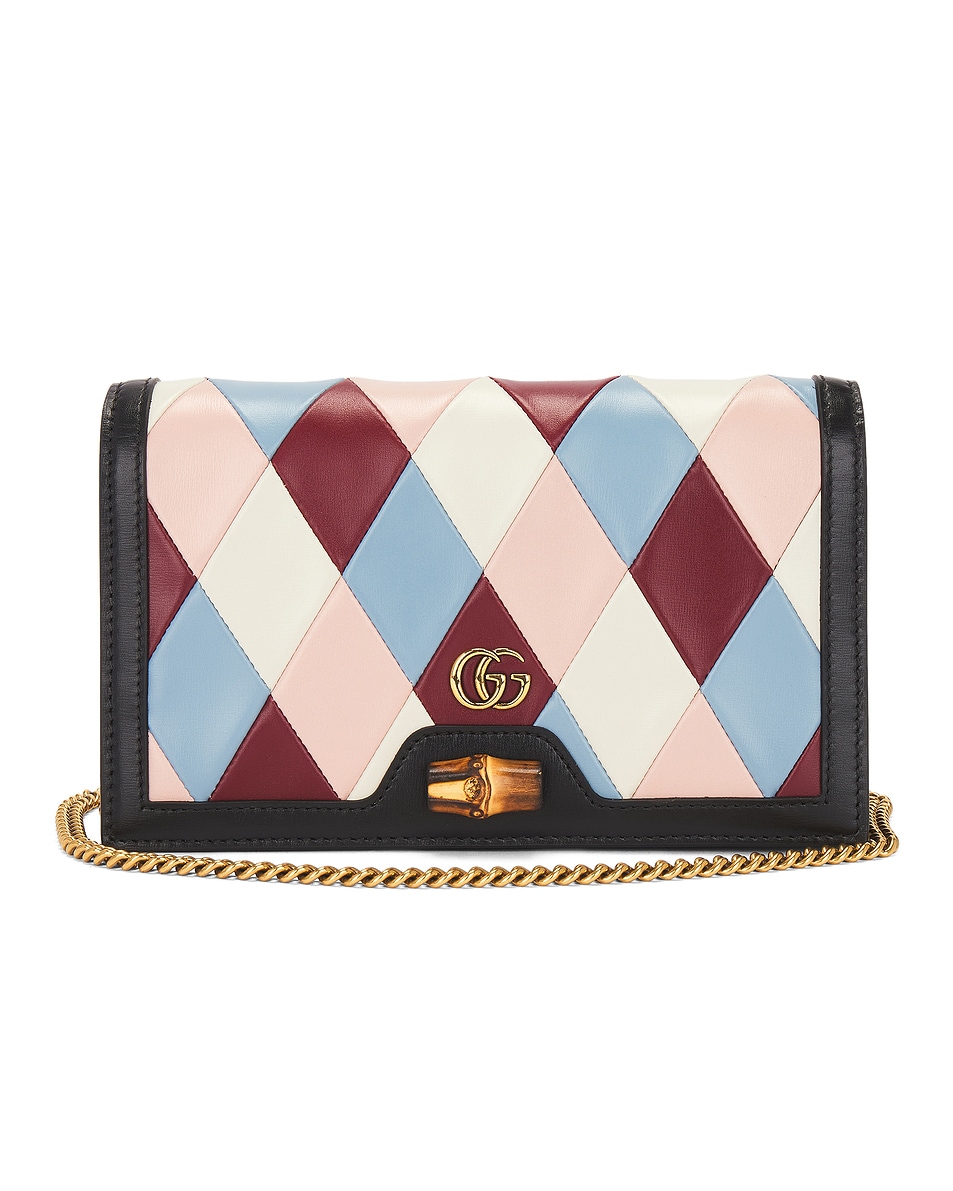 Image 1 of FWRD Renew Gucci Love Light Wallet On Chain Bag in Multi