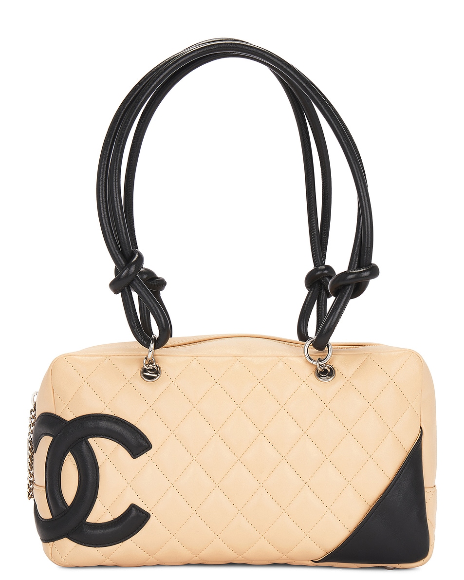 Image 1 of FWRD Renew Chanel Cambon Line Shoulder Bag in Beige