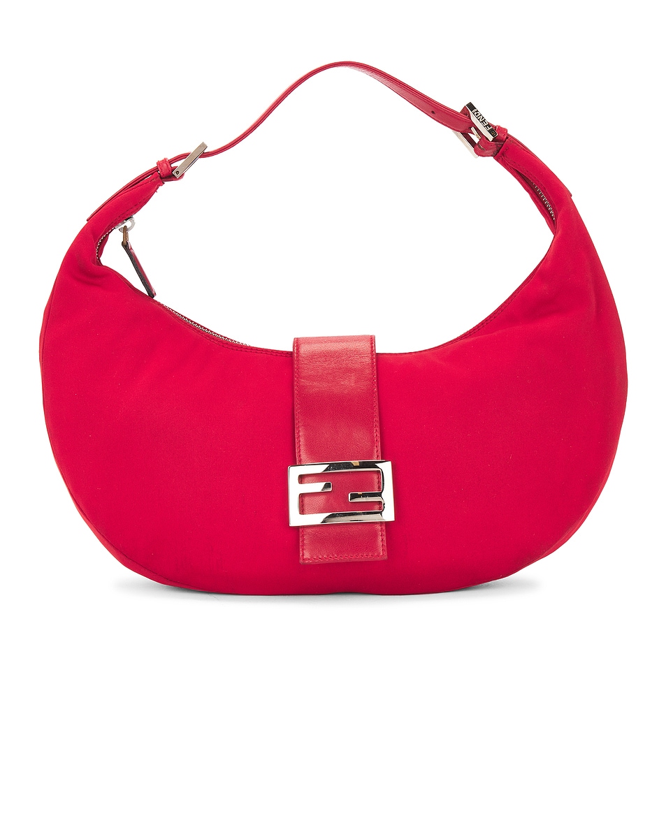Image 1 of FWRD Renew Fendi Hobo Shoulder Bag in Red