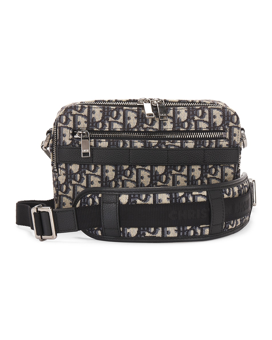 Image 1 of FWRD Renew Dior Oblique Safari Shoulder Bag in Black
