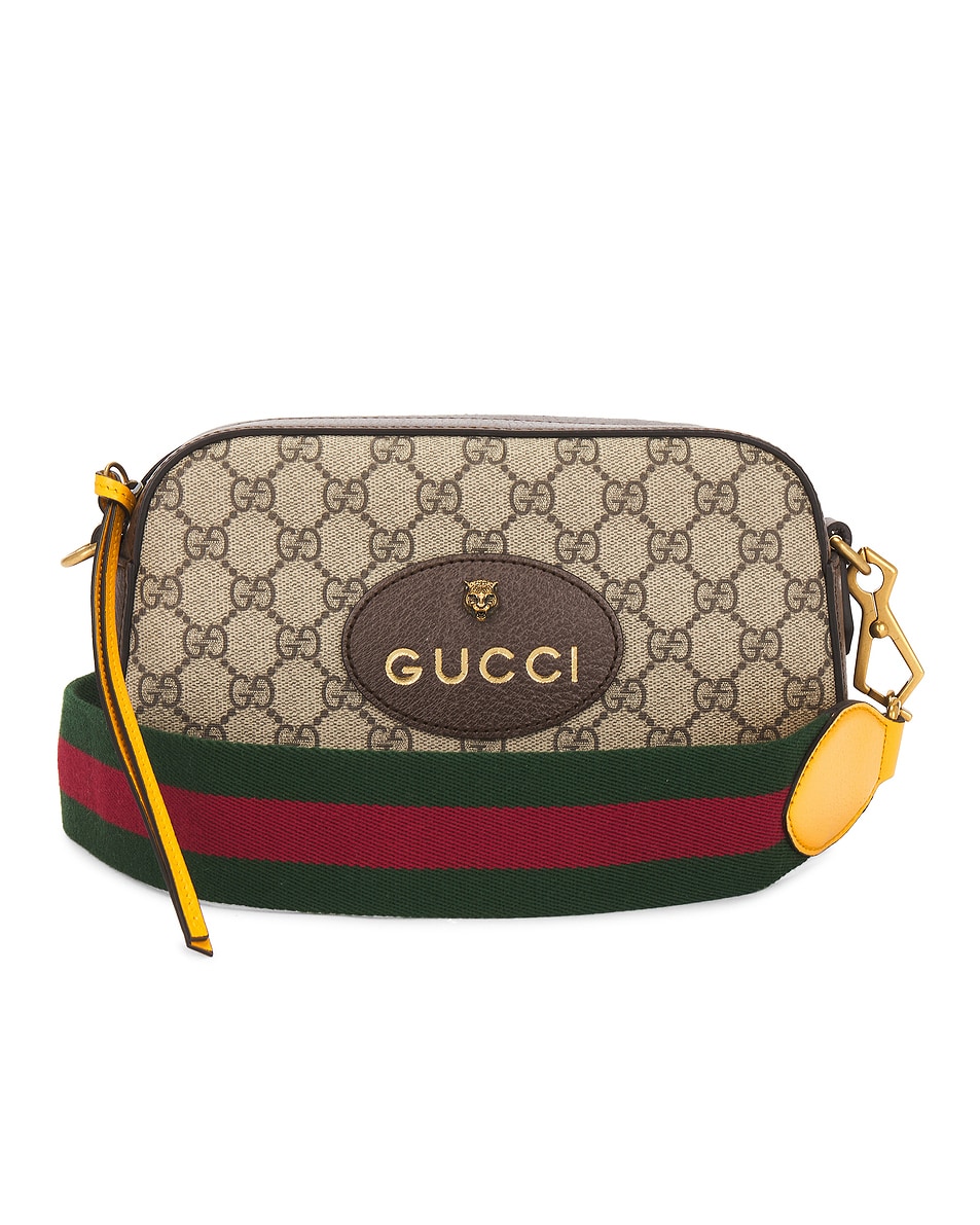 Image 1 of FWRD Renew Gucci GG Supreme Neo Vintage Shoulder Bag in Beige