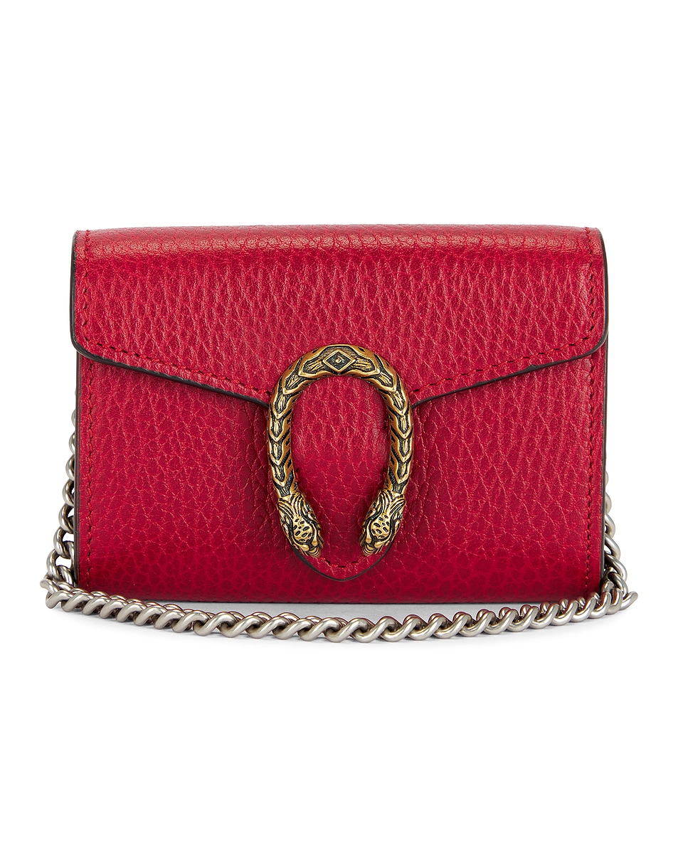 Image 1 of FWRD Renew Gucci Dionysus Shoulder Bag in Red