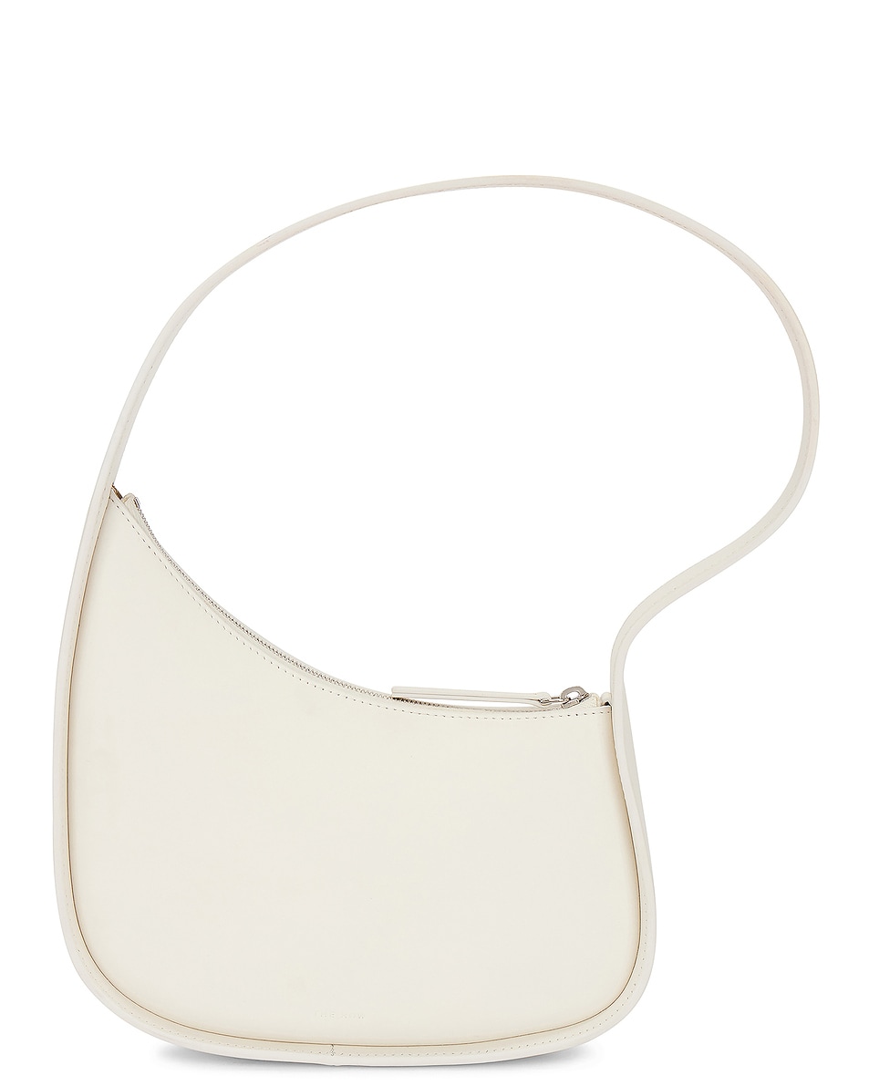 Image 1 of FWRD Renew The Row Leather Half Moon Bag in Ivory
