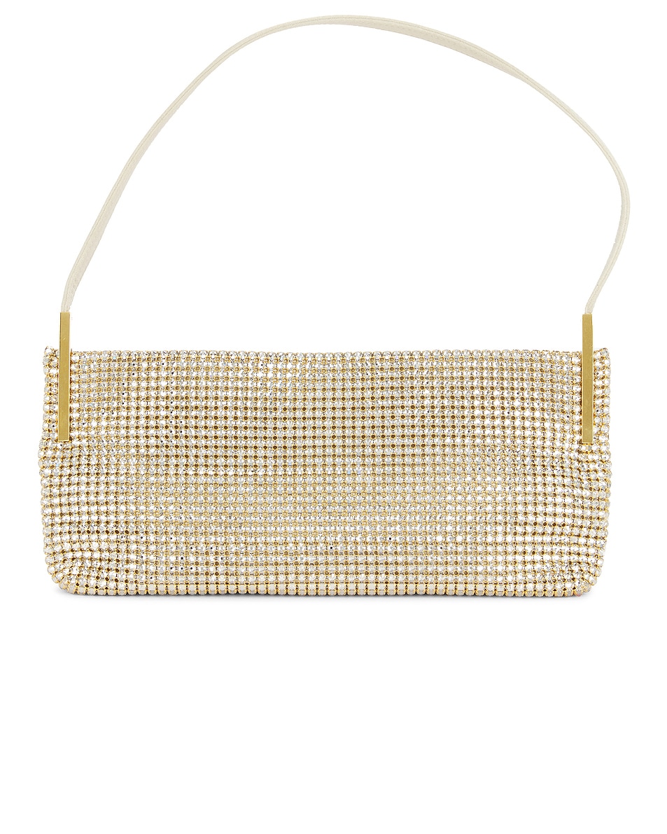 Image 1 of FWRD Renew Saint Laurent Small Suzanne Shoulder Bag in Crystal Silver Shade