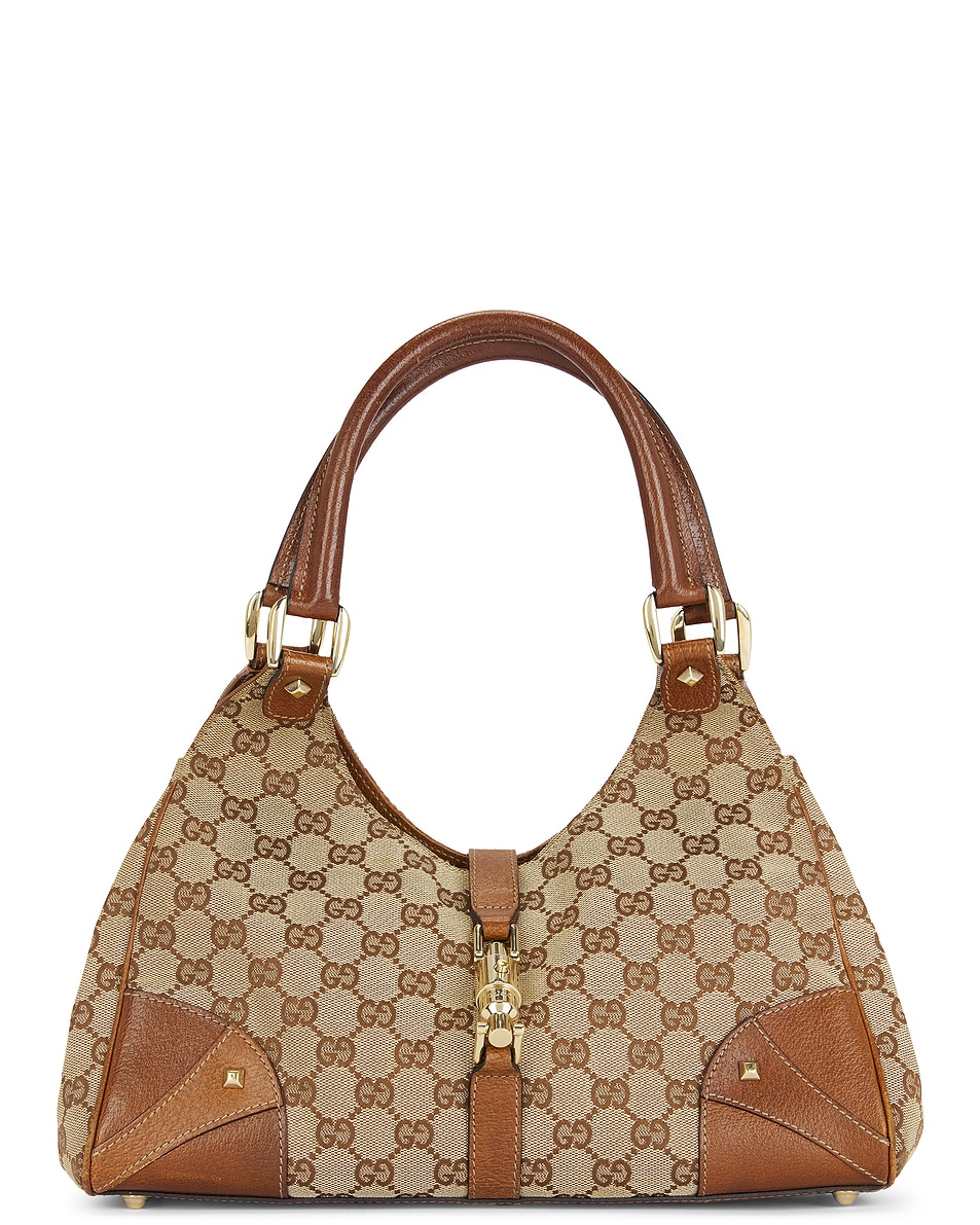 Image 1 of FWRD Renew Gucci Jackie Shoulder Bag in Brown