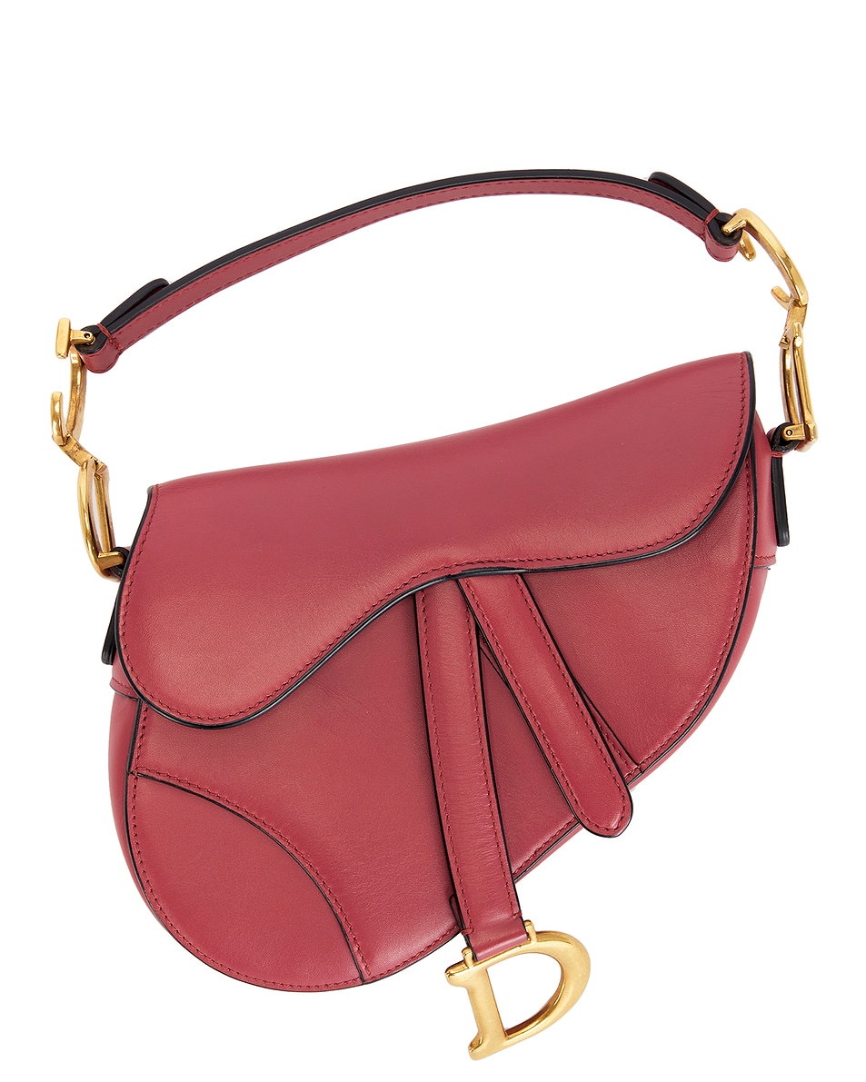 Image 1 of FWRD Renew Dior Saddle Bag in Mauve