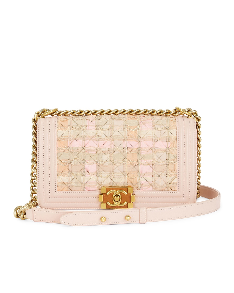Image 1 of FWRD Renew Chanel Chain Boy Bag in Pink