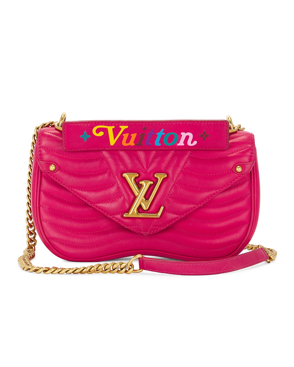 Image 1 of FWRD Renew Louis Vuitton New Wave MM Shoulder Bag in Red