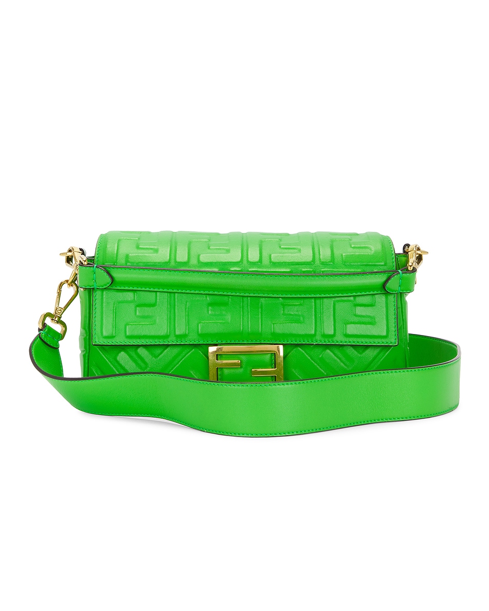 Image 1 of FWRD Renew Fendi Baguette Shoulder Bag in Green