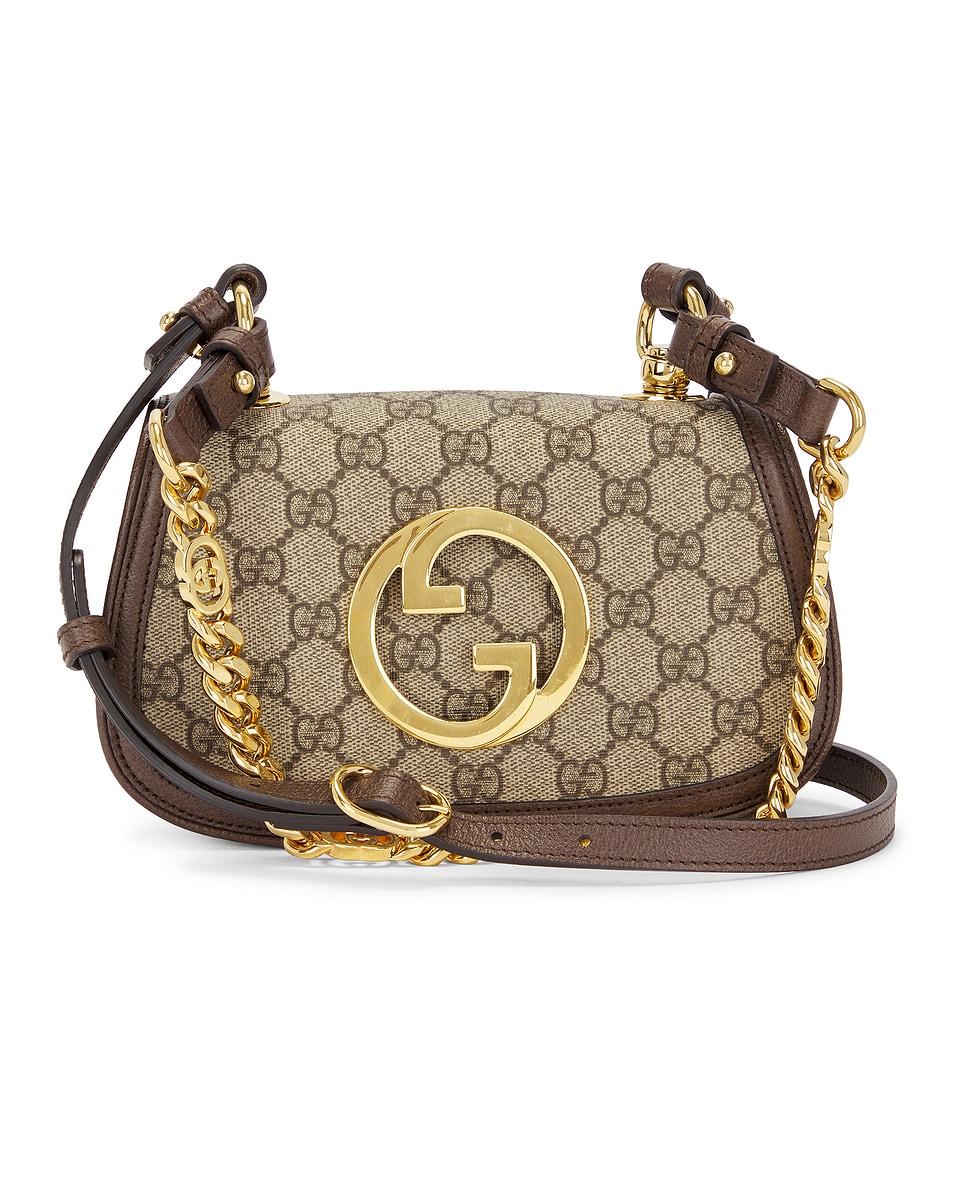 Image 1 of FWRD Renew Gucci GG Supreme Blondie Shoulder Bag in Beige