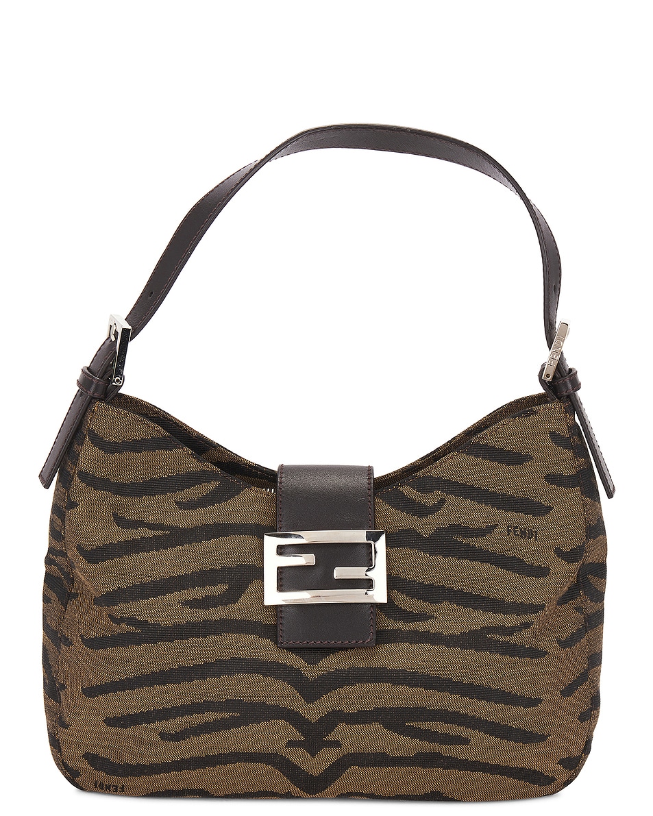 Image 1 of FWRD Renew Fendi Animal Shoulder Bag in Brown