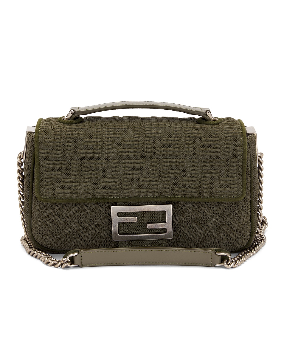 Image 1 of FWRD Renew Fendi Zucca Shoulder Bag in Army