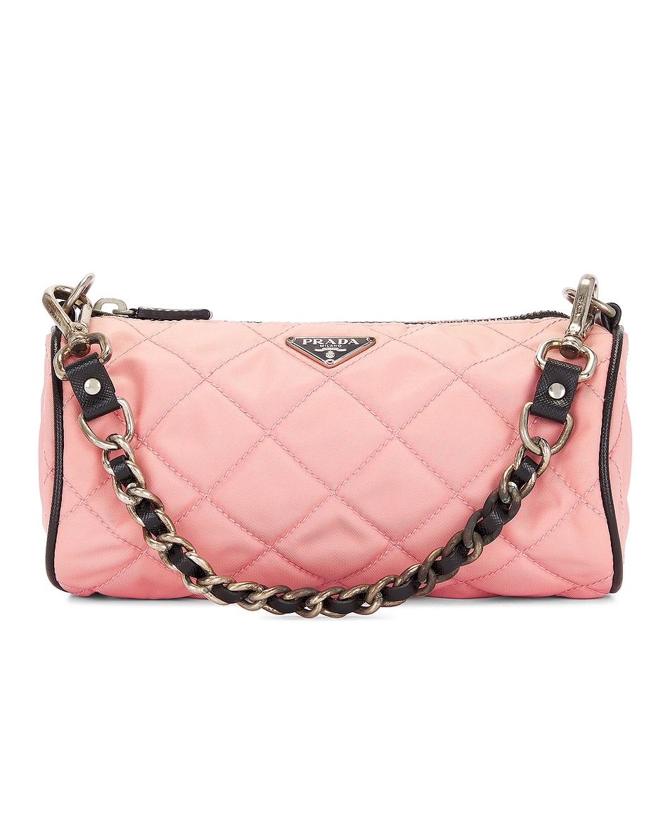 Image 1 of FWRD Renew Prada Quilted Chain Shoulder Bag in Pink