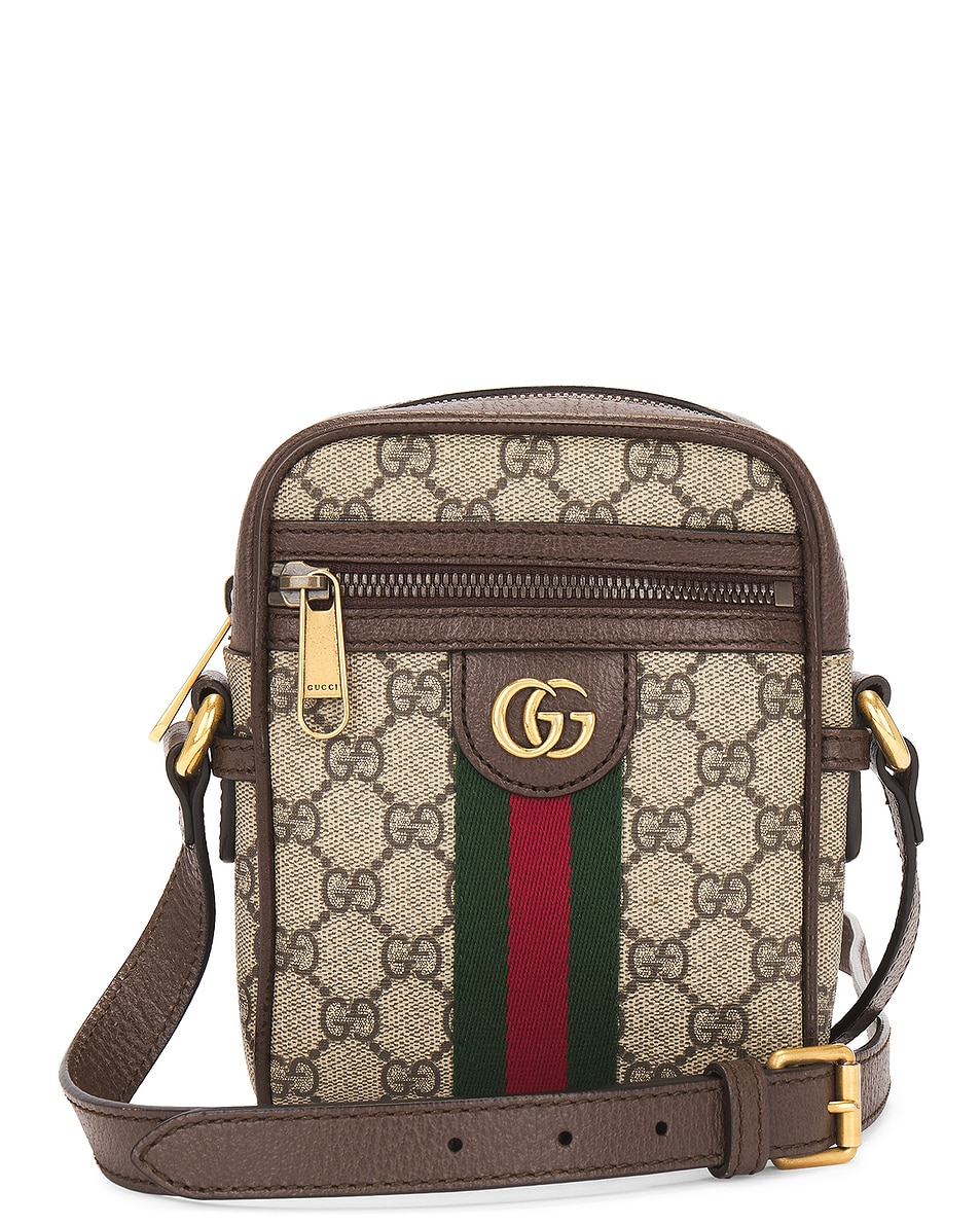 Image 1 of FWRD Renew Gucci GG Ophidia Shoulder Bag in Beige