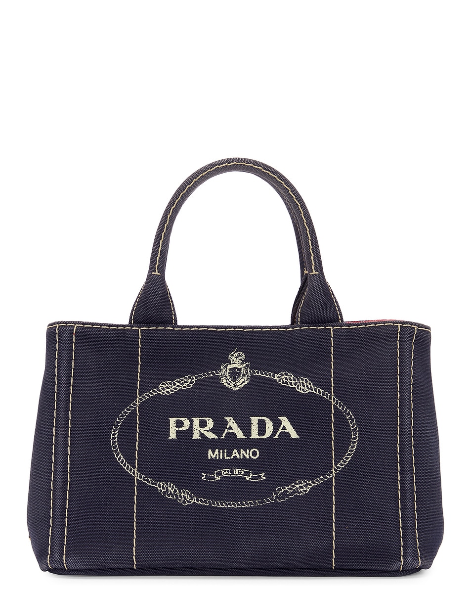 Image 1 of FWRD Renew Prada Canapa Handbag in Blue