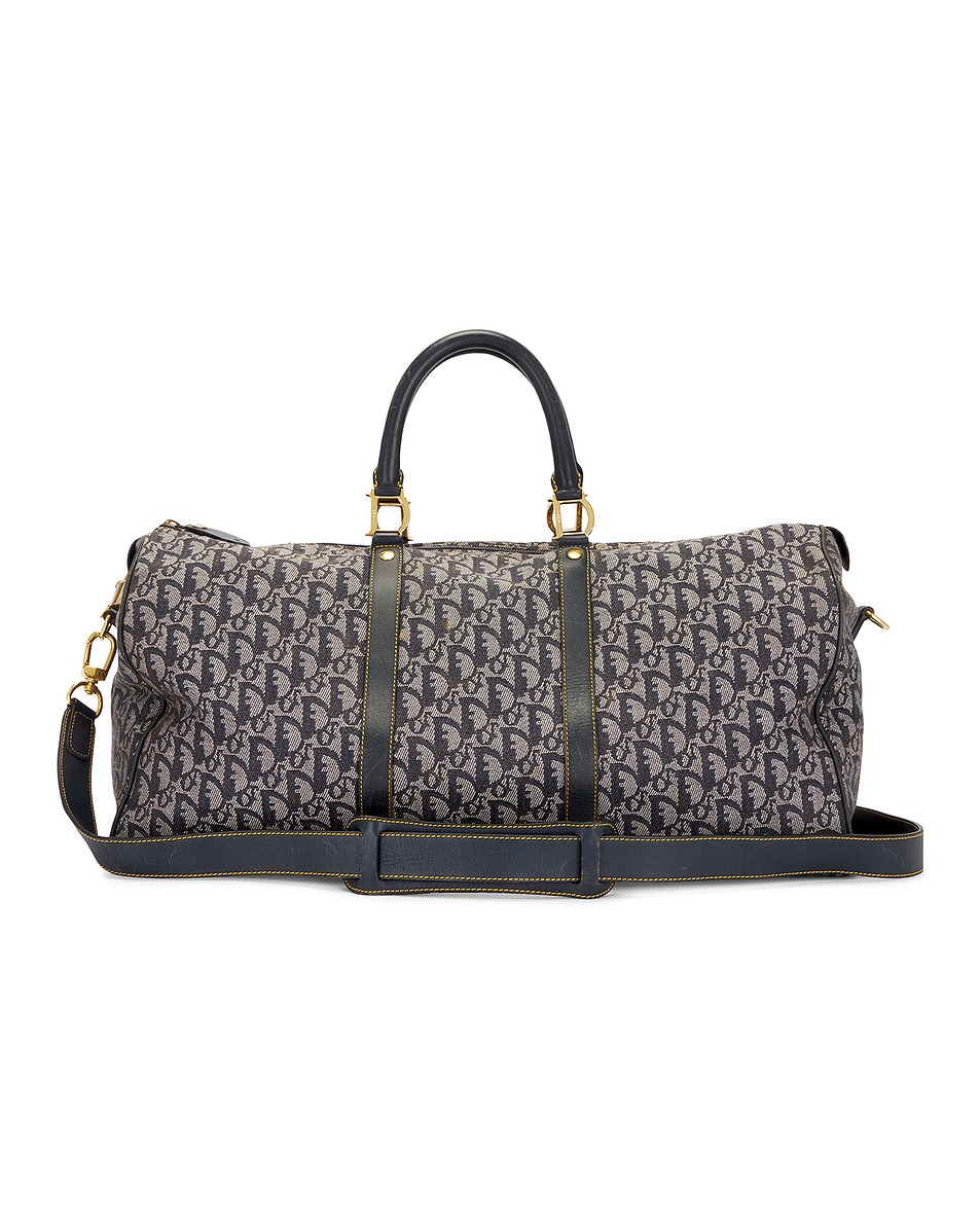 Image 1 of FWRD Renew Dior Monogram Weekend Bag in Grey