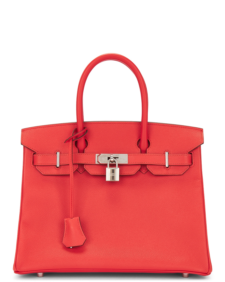 Image 1 of FWRD Renew Hermes Birkin 30 Handbag in Red