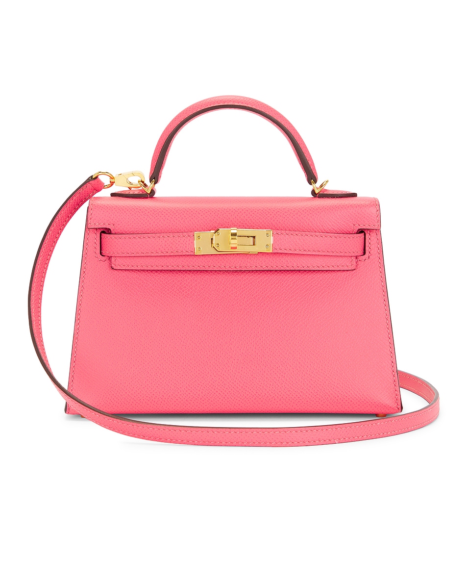 Image 1 of FWRD Renew Hermes Mini Kelly Handbag in Pink
