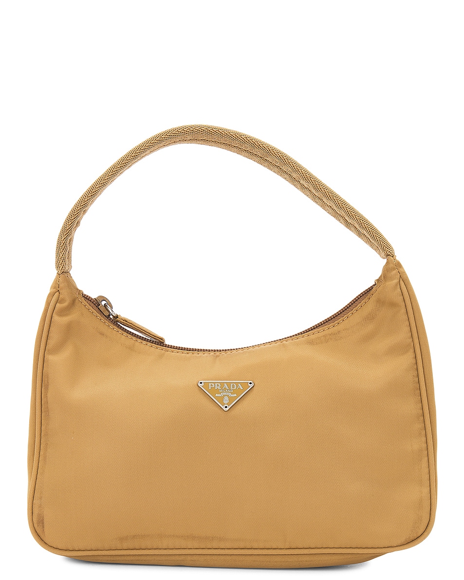 Image 1 of FWRD Renew Prada Nylon Shoulder Bag in Tan